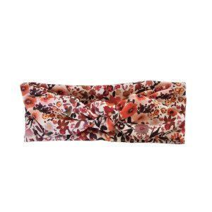 Haarband Breed – Flowers klei roze