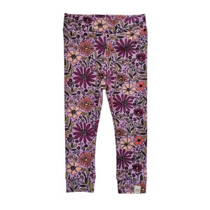 Skinny legging – Big flowers lila