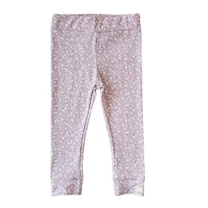 Skinny legging – flowers roze