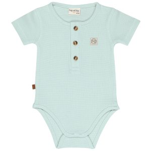 Frogs and Dogs romper wafel mint