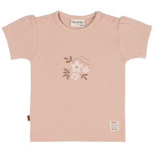 Frogs and Dogs t-shirt bloemen roze summer flowers