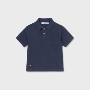 Mayoral mini boys gebreide polo 1109 atlantico