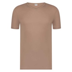 Beeren Green Comfort M181 Heren T-shirt V-Hals Zand