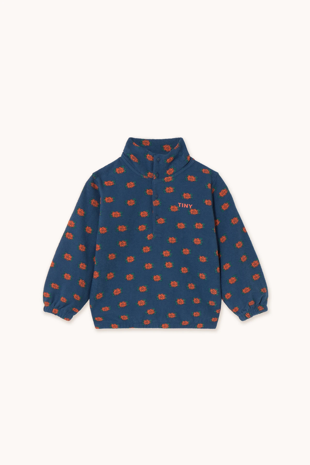 Camelias mockneck sweatshirt met bloemenprint - Afbeelding 3