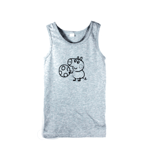 Hemd grijs met print Peppa Pig maat 122/128