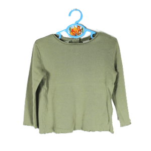 Zara girls shirt groen met lange mouwen maatje 104