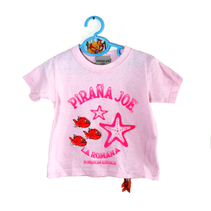 Pirana Joe girls shirtje roze Pirana Joe La Romana Dominican Republic maatje 80