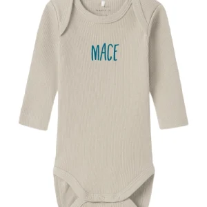 Romper Jongen – Nougat – Met naam