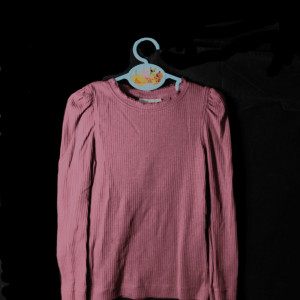 Name it shirtje purple van ribstof met pofmouwen maatje 110