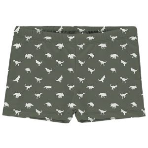 Slipstop zwembroek nappy trunk dino groen