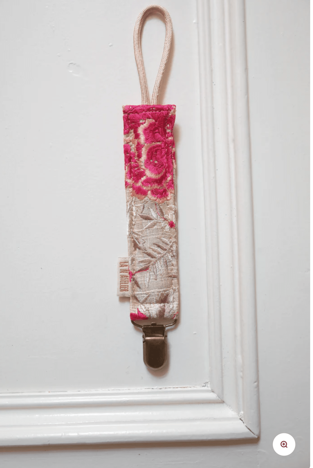 La N’atelier Pacifier Clip – Rose Pink - Afbeelding 2