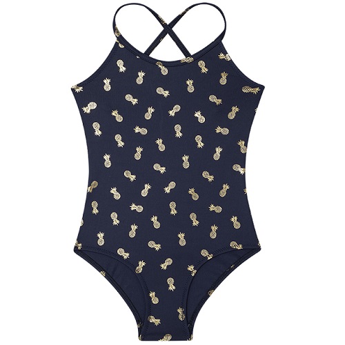 Slipstop | badpak pine navy ananas goud - Afbeelding 2