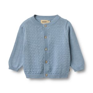 Wheat – Gebreid vest – Bjørn – Faded denim