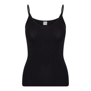 Young Dames Top Spaghetti Zwart