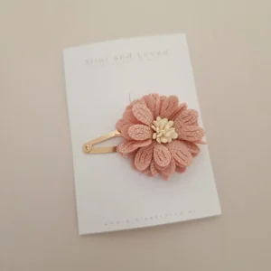 Mini&loved –    Pink Big Blossom clip groot (1 stuk)