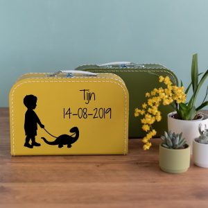 Koffertje “Jongen met dino”