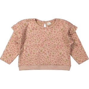 Riffle T Shirt Mette Lange Mouwen Animal Jacquard